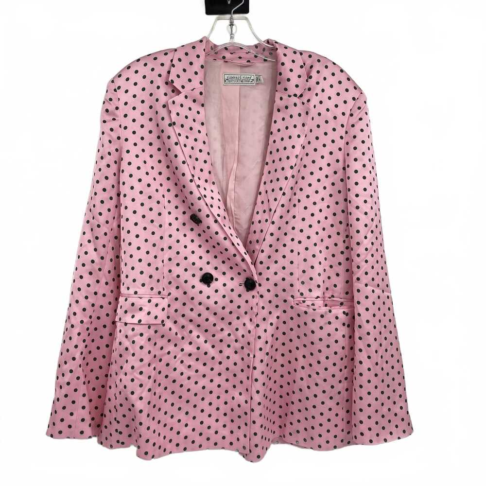 Vineyard Vines Pink/Green Satin Blazer | Women’s M Pant Suit Style